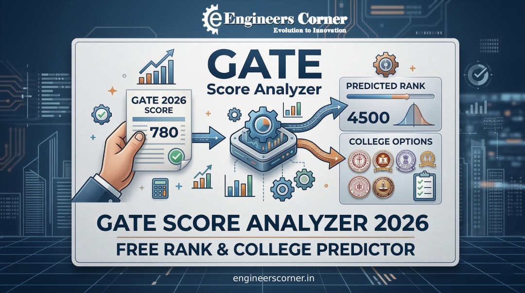 🚀 GATE 2026 students - we built something for you!

Free AI tool by Engineers Corner:-

✅ Enter your marks → get rank instantly

Results in 15 seconds. No login needed. 100% free ⚡

🔗 engineerscorner.in/tools/gate-ana…

#GATE2026 #GATEResult #IIT #NIT #PSUJobs #EngineeringStudents