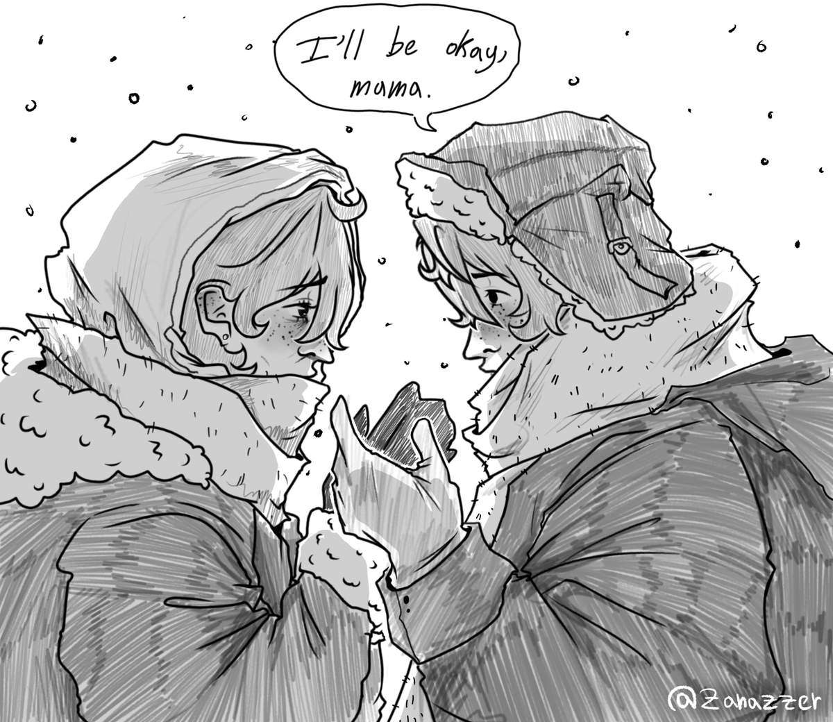 "I'll be okay, mama."

ajax and mamajax....
#childe #genshinimpact