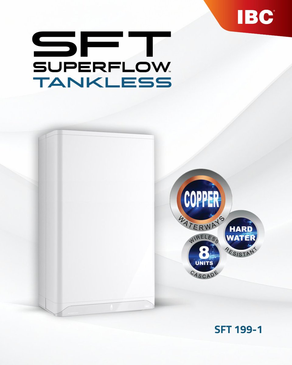 The IBC Superflow SFT offers flexible installation, dependable performance, and smart design for today’s tankless applications.

ibcboiler.com/consumer/produ…

#ibcboiler #tanklesswaterheater #DHW #HVACPros #PlumbingPros #TanklessSystems #IBCTechnologies