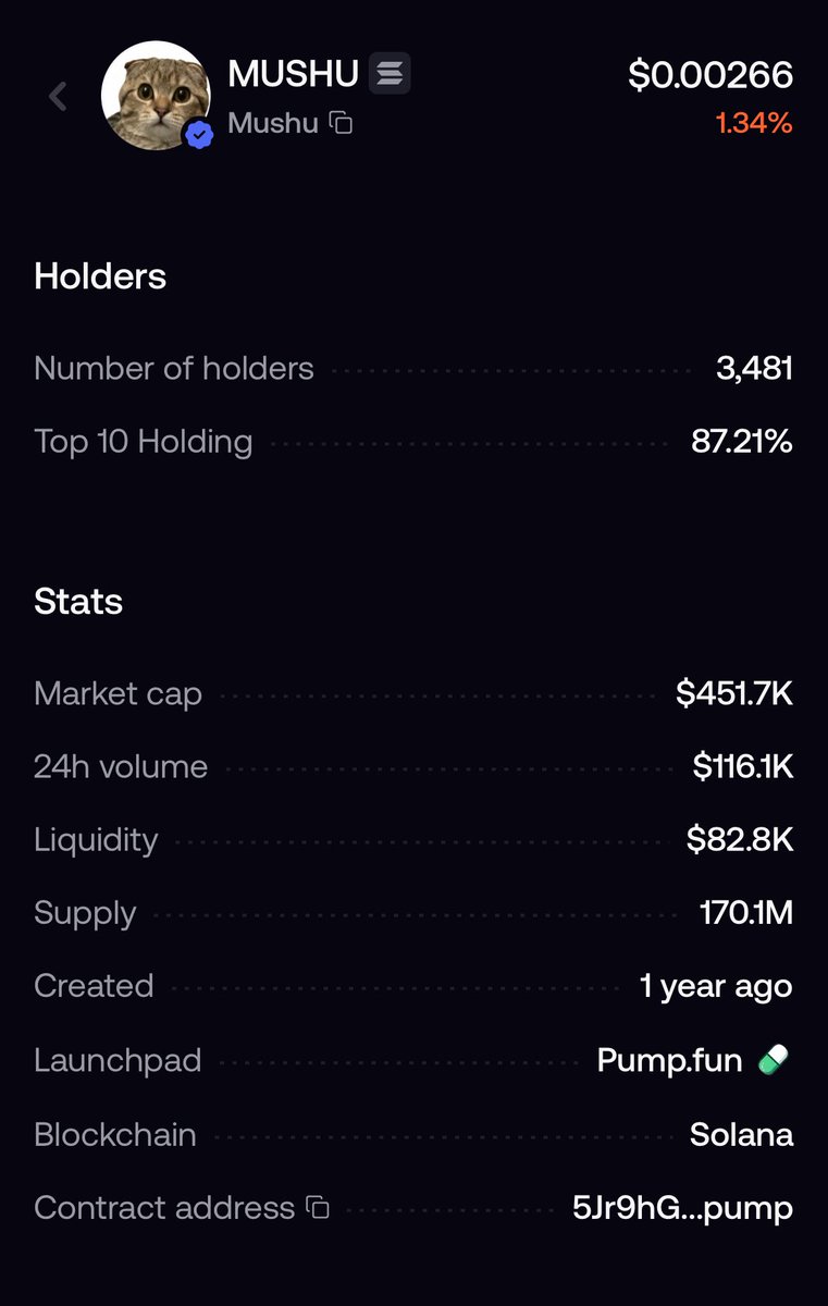 proffesorX2813's tweet image. Hey @ohbrox you should check out $mushu Almost 90% supply burn by top trader Change and top fomo holders are NOT selling. Only a matter of time before this thing MOONS to crazy ATH. Strong community as well.

5Jr9hGmJgxBRjjF8XGcGgQzXUdsbpZNNMpigEv8Wpump

#LLM #mushu