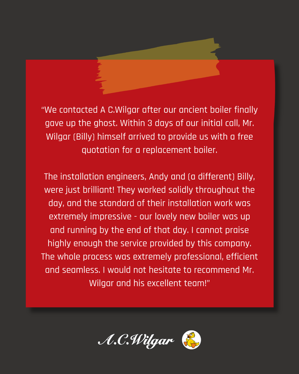 ACWilgar_'s tweet photo. When an old boiler finally gives up, you want the replacement handled properly, and quickly!

If your boiler is ageing, unreliable or in the wrong place altogether, we’re here to guide you through the options and get it sorted properly. Get in touch to book your free quotation! https://t.co/wBle466rRx