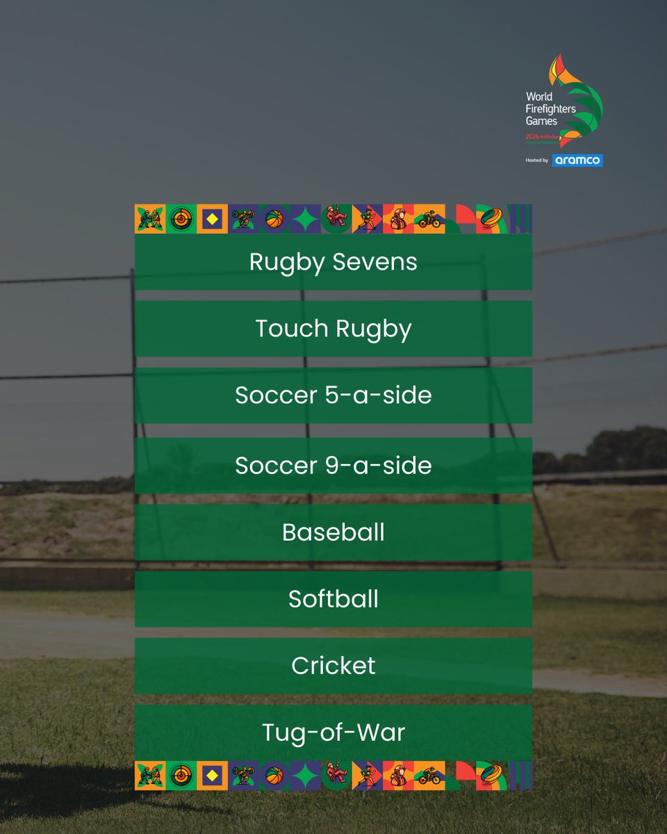 wfg_2026's tweet image. Can you lead and deliver under pressure?​
​
Team sports at WFG26 are built on trust, coordination, and teamwork when it matters the most.​
​
Bring your crew and let’s compete.​
​
#WFG26 #TeamSports #WorldFirefightersGames