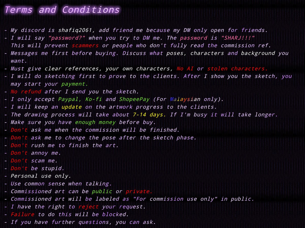 Remake my commission ref with a price increase
#commissionref #commissionopen #commission