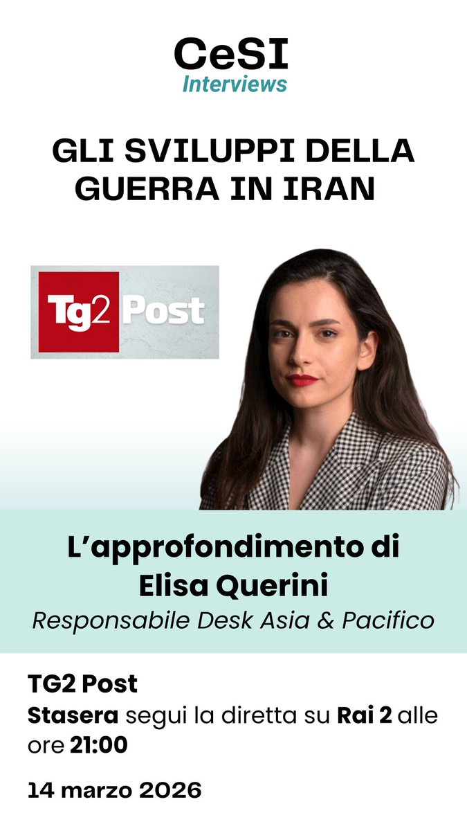 CeSI - Centro Studi Internazionali tweet media