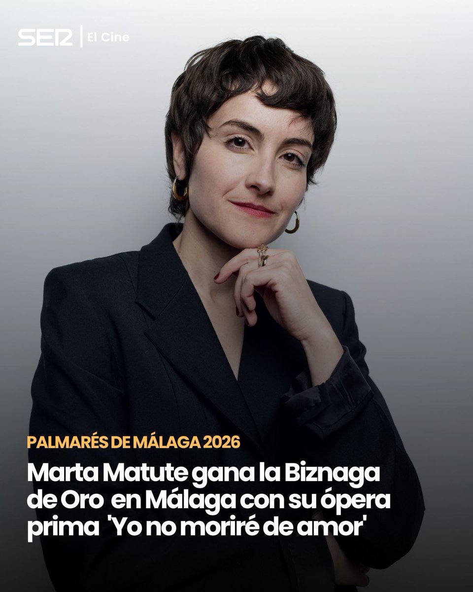 ElCineEnLaSER's tweet photo. Palmarés de #29FestivalMálaga 

Marta Matute triunfa con su ópera prima 'Yo no moriré de amor' con la Biznaga de Oro y los premios a mejor actriz protagonista y mejor actor de reparto 

https://t.co/4xa71z9ftk https://t.co/nSO0a3ImfH