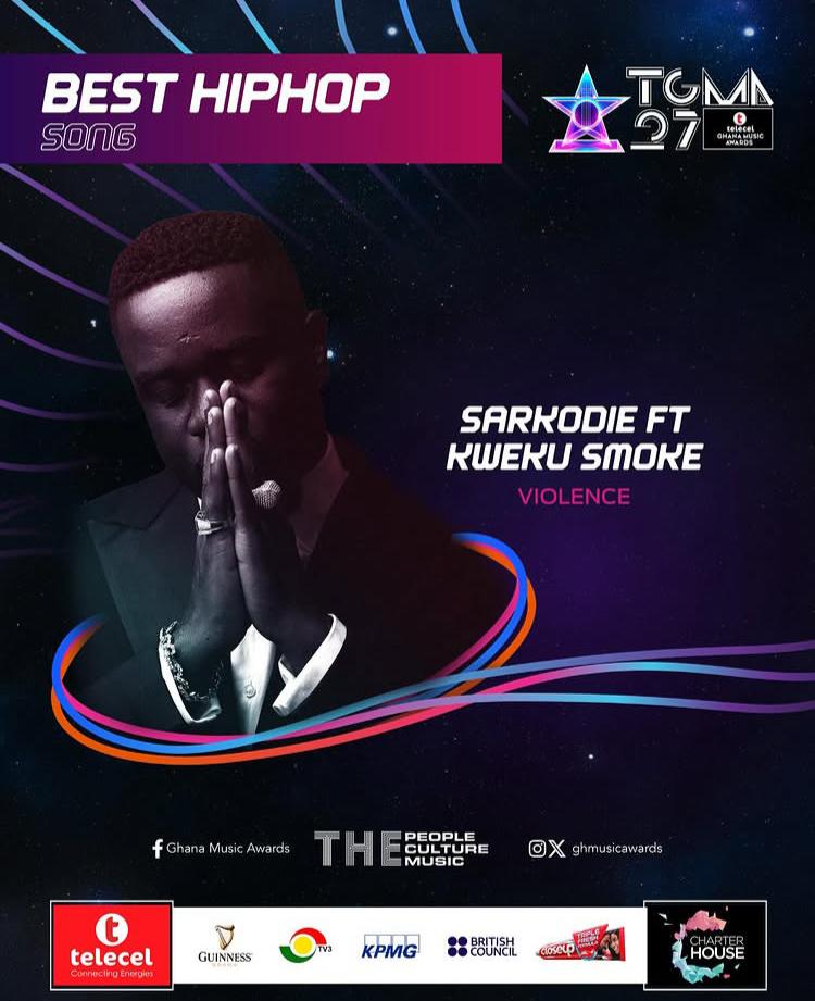 sarknation_ksi's tweet photo. 2 Nominations so far for the Landlord #27thTGMA

🖊️Sarkodie &amp; Kweku Smoke - VIOLENCE🔥 Nominated for Best HipHop Song of the Year  

🖊️Sarkodie &amp; Kweku Flick - MESSIAH ❤️🔥 Nominated for Best HipLife Song at the #27thTGMA https://t.co/PGXMCrTiQG