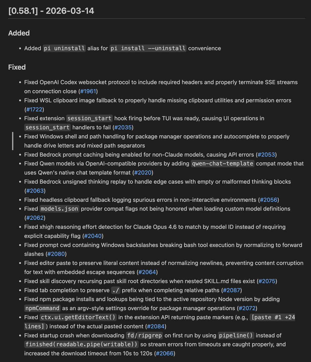 Mario Zechner tweet media