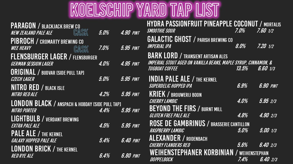 Koelschip Yard Taps tweet media