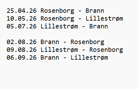 EliteserienEkte's tweet photo. 🌱Terminliste Den Ekte Eliteserien 2026🌱
@SKBrann @RBKfotball @LillestromSK 
#ekteeliteserien #eliteserien #2fx #nrksport https://t.co/4ZCfKYLeRD