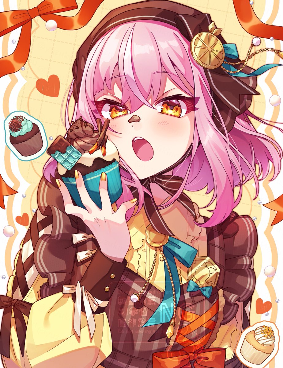 oc
カップケーキ食べたい🧁

#創作　#イラスト