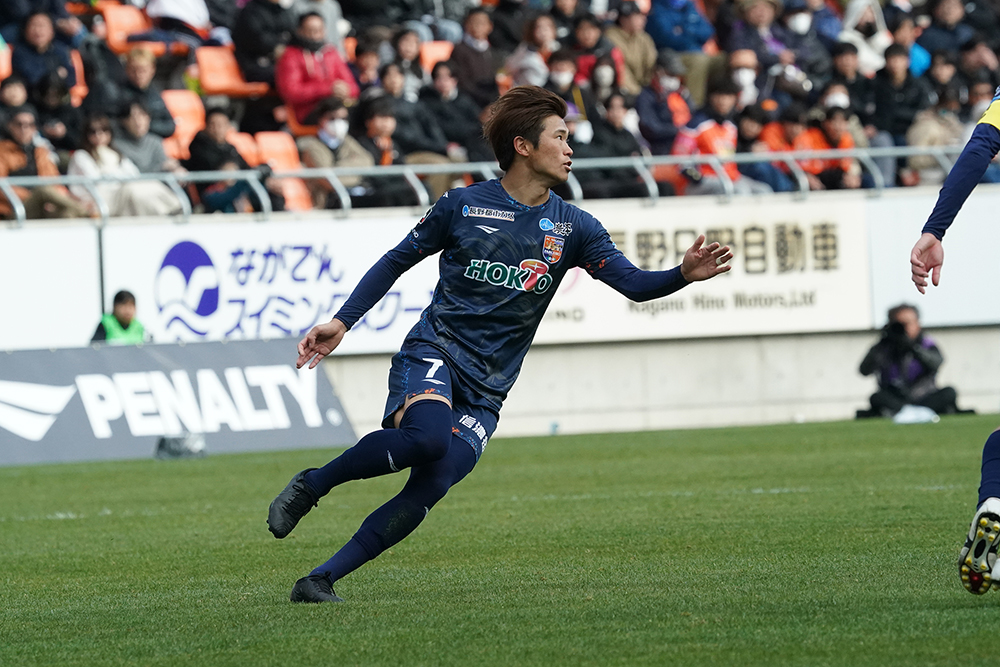 AC長野パルセイロ ホームユニフォーム大野佑哉選手　Mサイズ　直筆サイン入り
