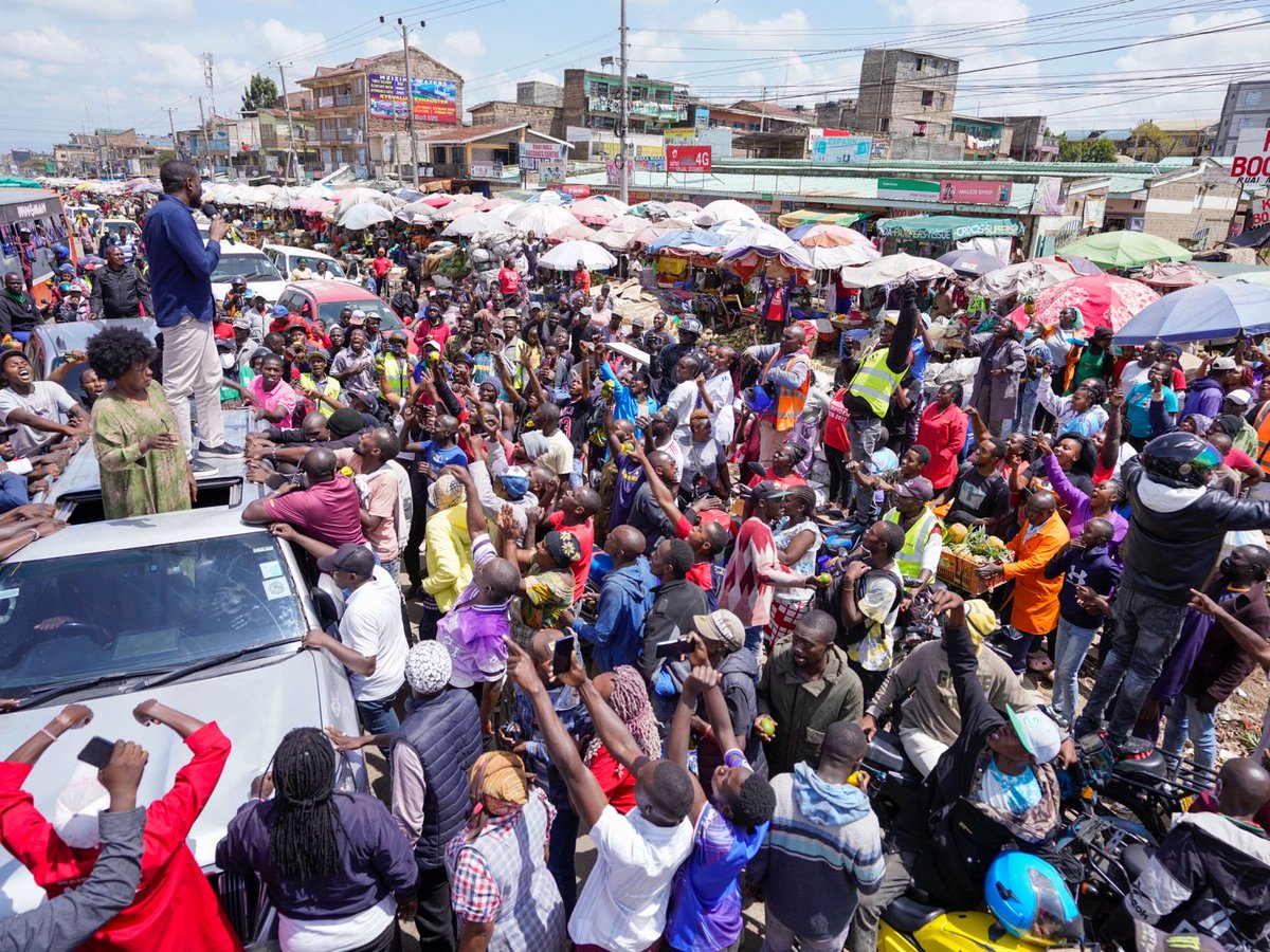 Stopped by Ruai Market…Mama zangu wanasema wanataka soko yao hapa tu pale wako. Nimeskia
