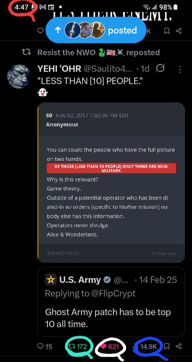 DeanDavis33's tweet image. 6️⃣2️⃣1️⃣ #SixTwoOne 
🎰 #WhatAreTheOdds 🪽
1️⃣4️⃣9️⃣ #OneFourNine 
1️⃣7️⃣2️⃣ #OneSevenTwo 🐸
4️⃣4️⃣7️⃣ #FourFourSeven