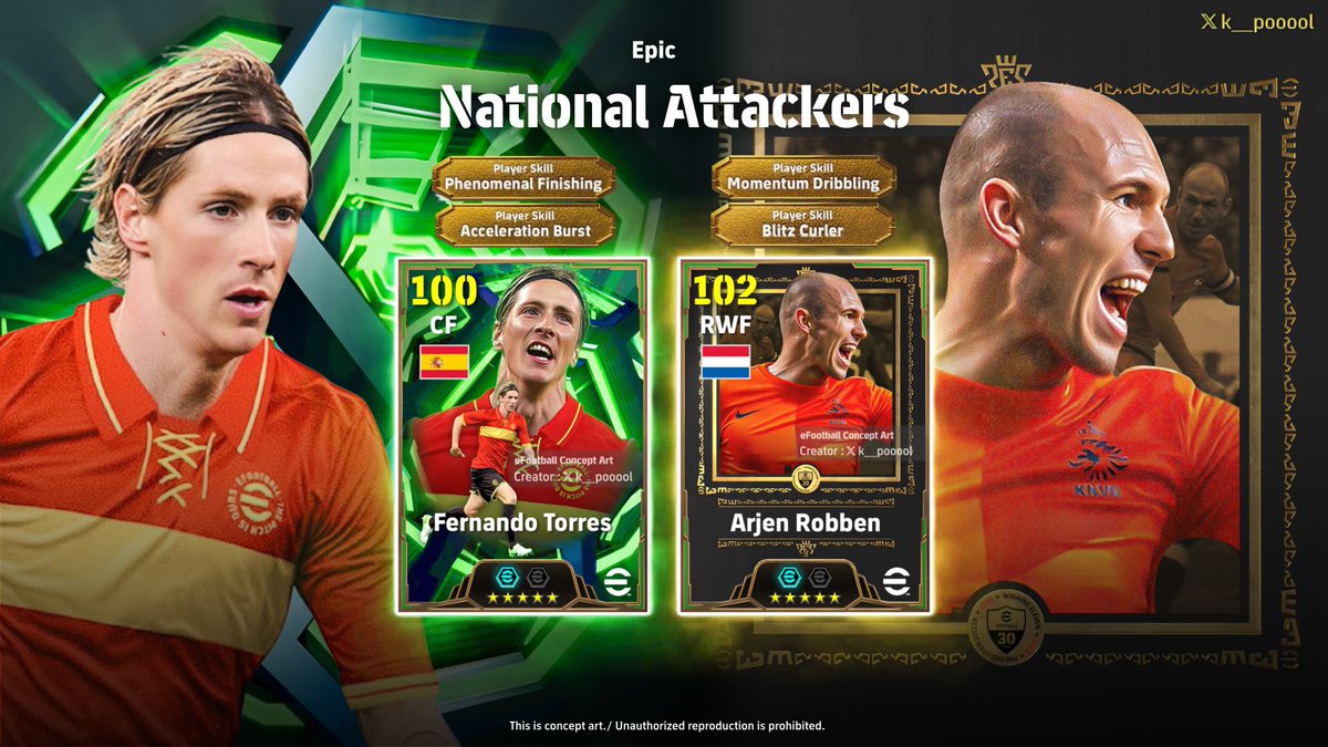 【Concept】
Epic:National Attackers🌏

#efootball #イーフト