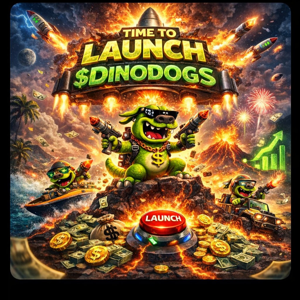 The countdown is almost over. 🚀

$DINODOGS is gearing up for launch and the energy around it is real. Strong community, serious momentum.

Be early. Stay sharp. 👀🐶🦖

🔗 dinodogs.io
🐦 x.com/dinodogs

#DINODOGS #CryptoLaunch #Web3 #Memecoin