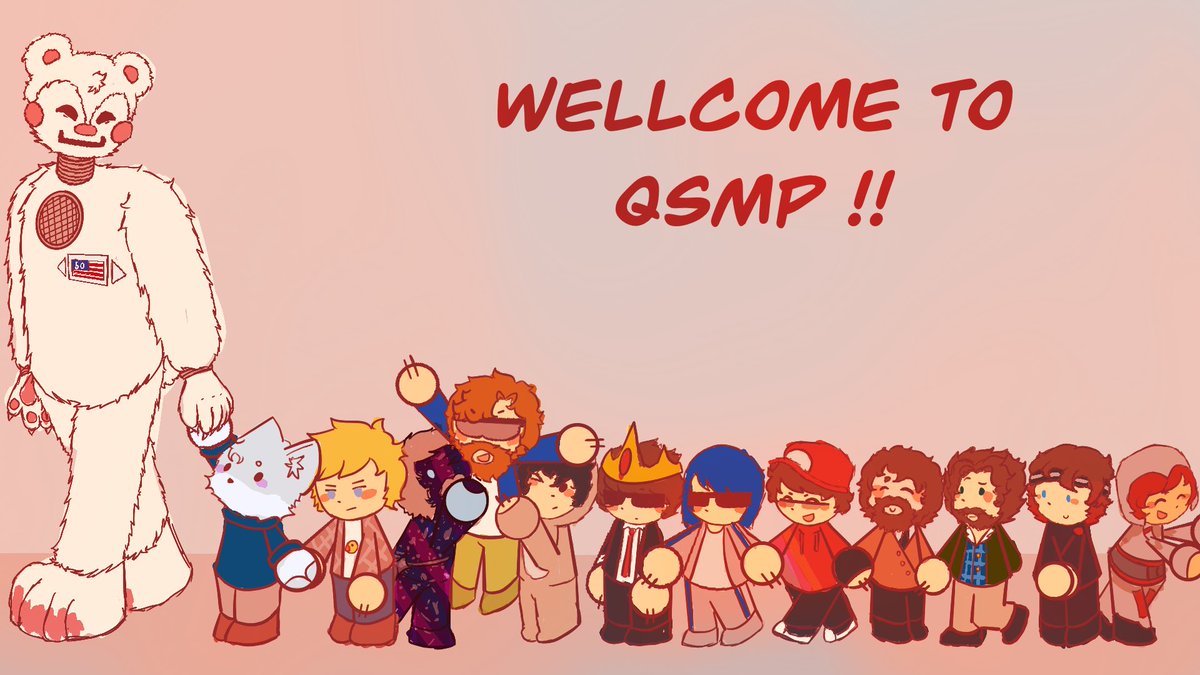 Qsmp Invitations This was a bit rushed but I drew every new qsmp members #qsmp2 #qsmpfanart