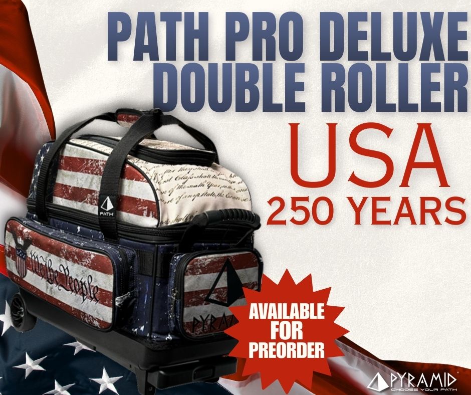 🗽🎆🫡 Representing Freedom Across The Lanes! 🫡🎆🗽

ow.ly/Ly0q50YtBTq

Introducing the NEW USA 250 Years Style for the Path Pro Deluxe Double Roller!
Celebrate 250 years of Independence with a brand new bowling bag to show off!

Click the link above and preorder yours