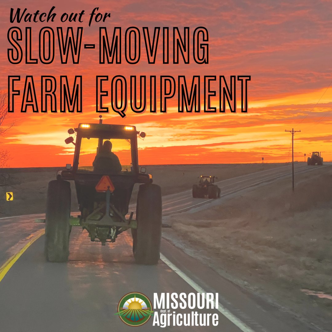 MoAgriculture's tweet photo. πFarmers are beginning to work fields around the state in preparation for planting season. Please watch for slow-moving farm equipment on the roads. Farmers are feeding the world. π
#Planting2026 #ConnectMORE https://t.co/NuhfHPv7Vg