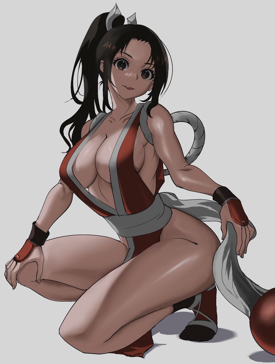 SNKの格ゲーキャラのビジュアルが好きで描いてるんですけど対人戦下手でして、メインはCPUとやってた感じなんですよねぇ 