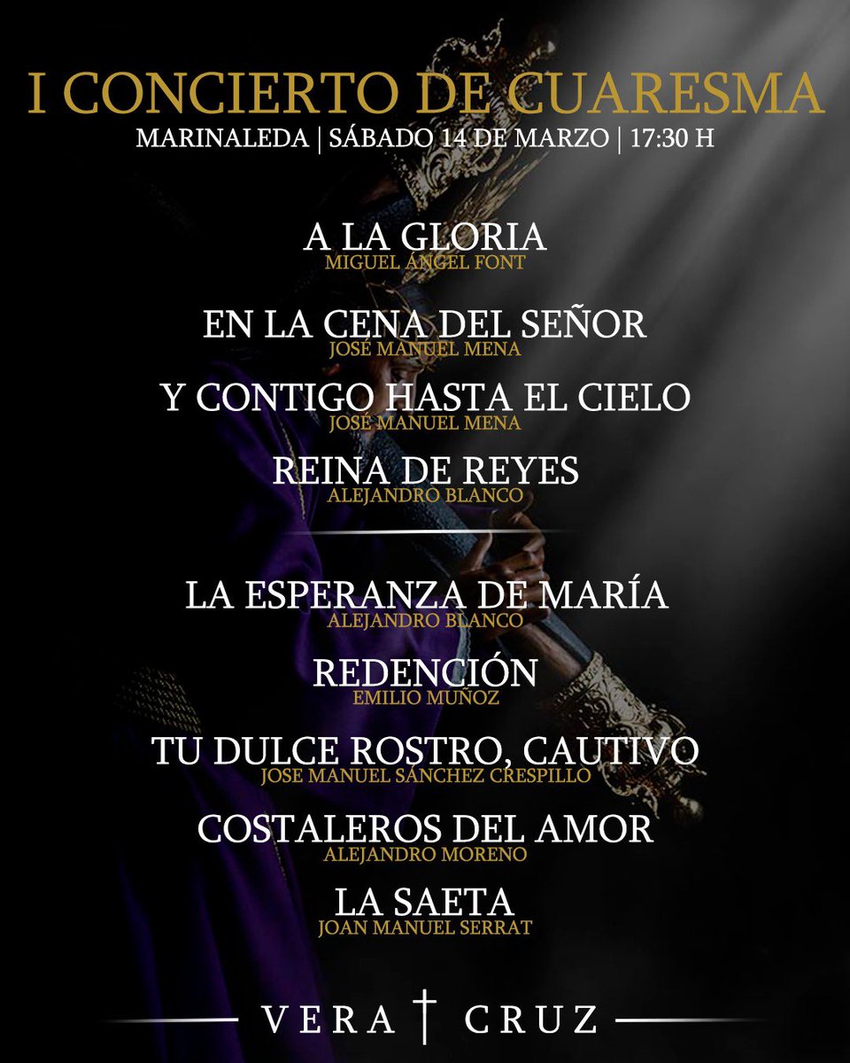 MÚSICA PARA EL NAZARENO

Este será el repertorio que interpretaremos ante el Nazareno y el pueblo de Marinaleda.