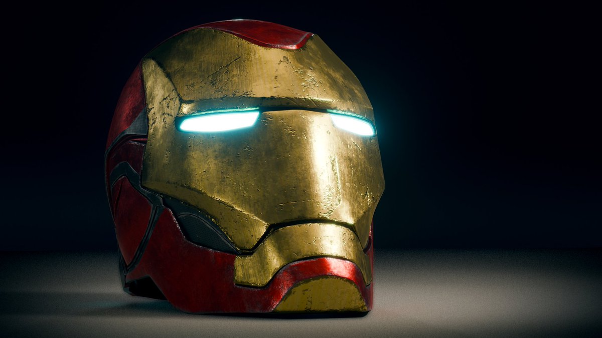 pendesu_0034's tweet photo. 大好きなMARVEL作品のアイアンマンMK85のヘルメットを制作しました。
ハードサーフェスの練習として、金属のダメージ表現を意識して制作しています。
ライティングにもこだわってレンダリングしました。
#blender
#3DCG
#IronMan https://t.co/0pGfaU3KIx