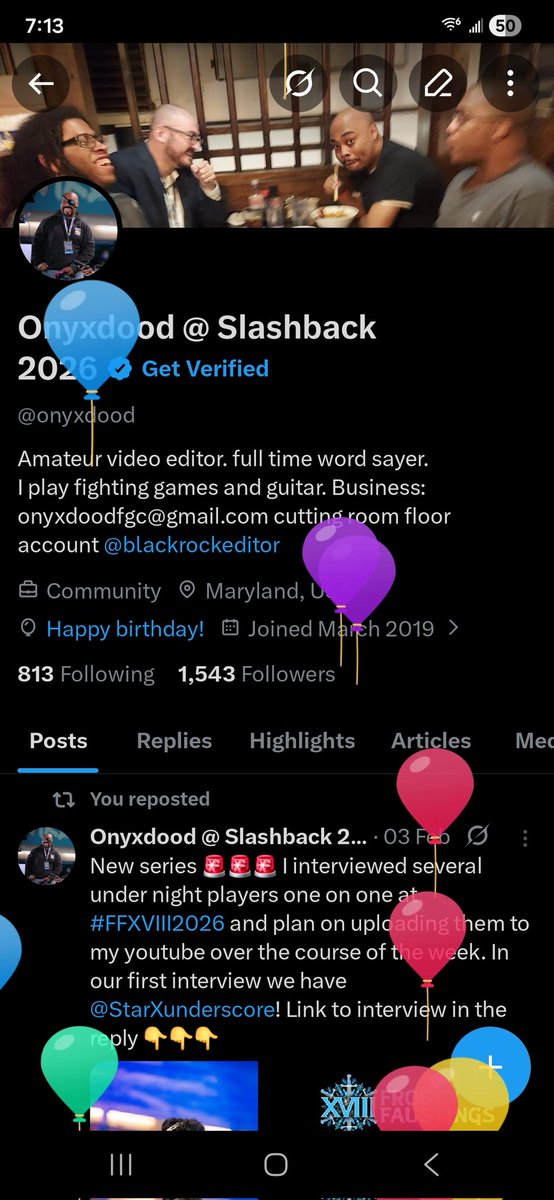 Onyxdood @ Slashback 2026 tweet media