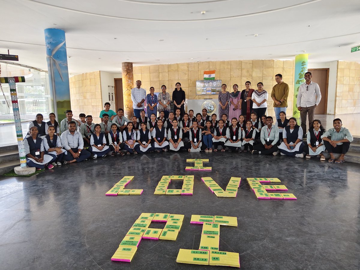 RscBhuj's tweet photo. The beauty of maths came alive on #International_Pi_Day @Rscbhuj 
Students explored the magic of #π through fun #Pi_Puzzle challenges where curiosity met logic and maths became exciting. https://t.co/kdce7gVuYA