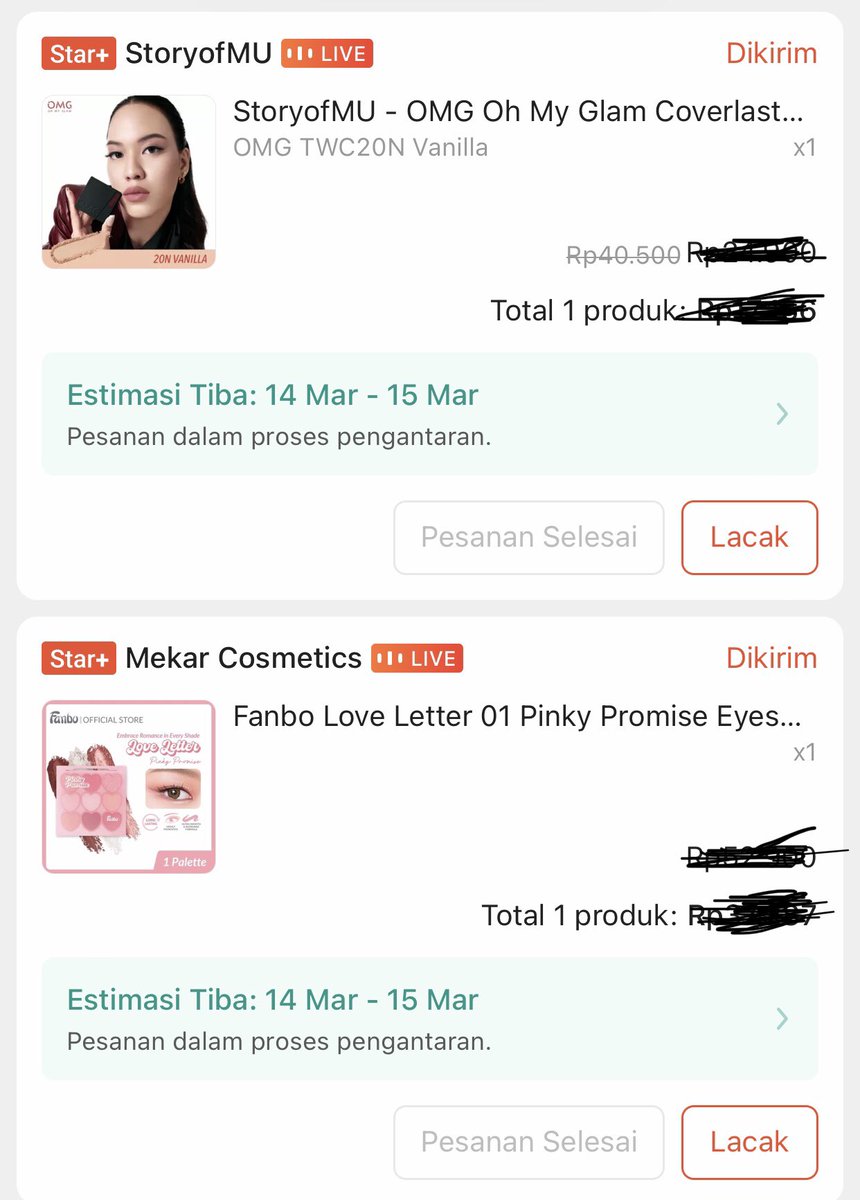 hellobubub's tweet photo. @yuupiiyyyy @tanyarlfes kak paketmu udh dtg belum? paketku juga tulisannya proses pengantaran dr kmrn tp sampe saat ini ga sampe2😭 https://t.co/jR7SRAruzX