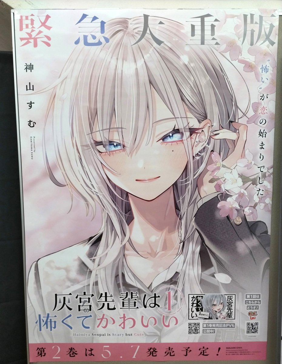 書籍】 『灰宮先輩は怖くてかわいい』 第1巻緊急大重版