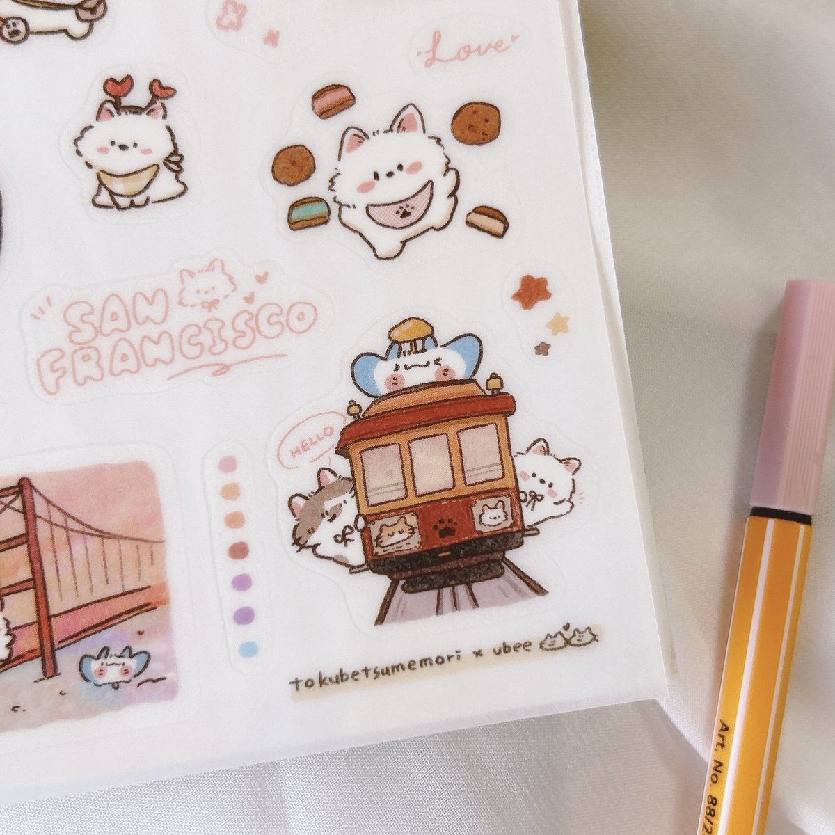 ubee_1124's tweet photo. 舊金山之旅𝗦𝗮𝗻 𝗙𝗿𝗮𝗻𝗰𝗶𝘀𝗰𝗼 𝗧𝗿𝗶𝗽
小動物們一起踏上舊金山的旅程！
#sticker #illustration #イラスト https://t.co/pXLMNCbeyg
