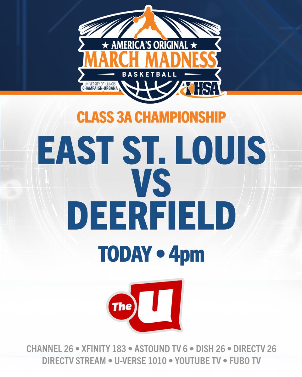 DHS__Athletics's tweet image. CHAMPIONSHIP GAMEDAY.
🏀 Deerfield vs. East St. Louis
📅 Saturday, March 14
⏰ 4:00 PM
📍 State Farm Center, Champaign
State Championship time. Warrior Nation, let’s show up loud.
🎟 Tickets: statefarmcenter.com
#GoWarriors #StateChampionship #WarriorNation