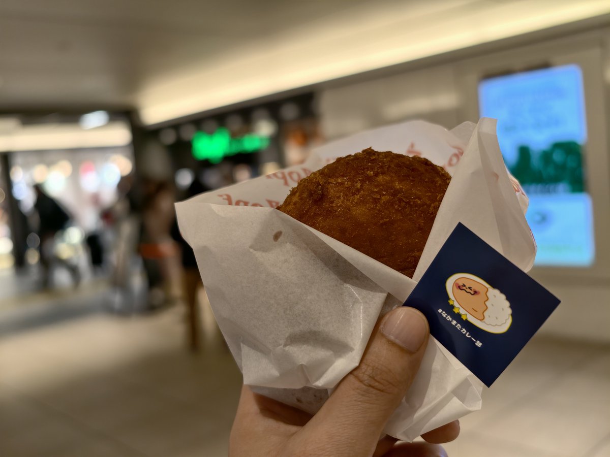 ryoyr_06_04's tweet photo. グランスタで駆け込みカレー部🍛
#Zopf のカレーパン
いつ食べてもサクサクでカレーもパンもウマい
#なかまたカレー部 #カレーパン https://t.co/pwAE5NEiwg