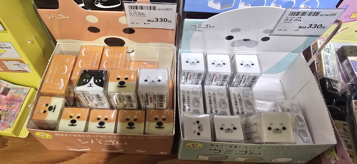 だんだんアザラシができる、消しゴム買った！！！
可愛い！