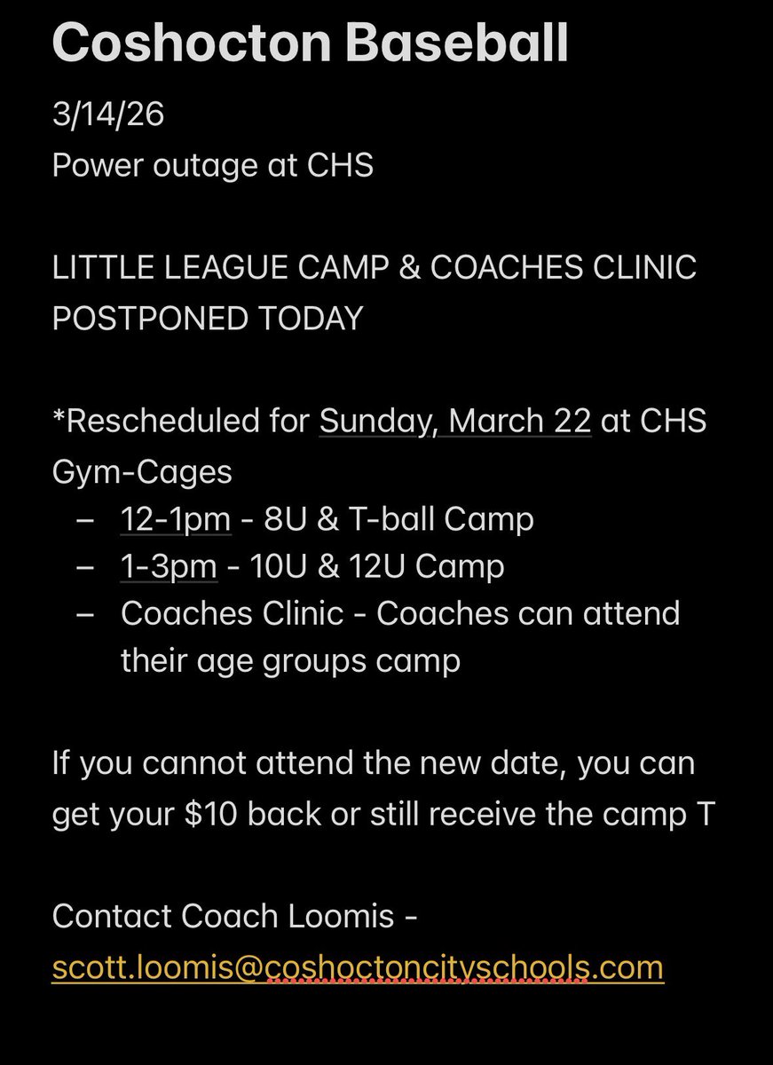 Coshocton Baseball tweet media