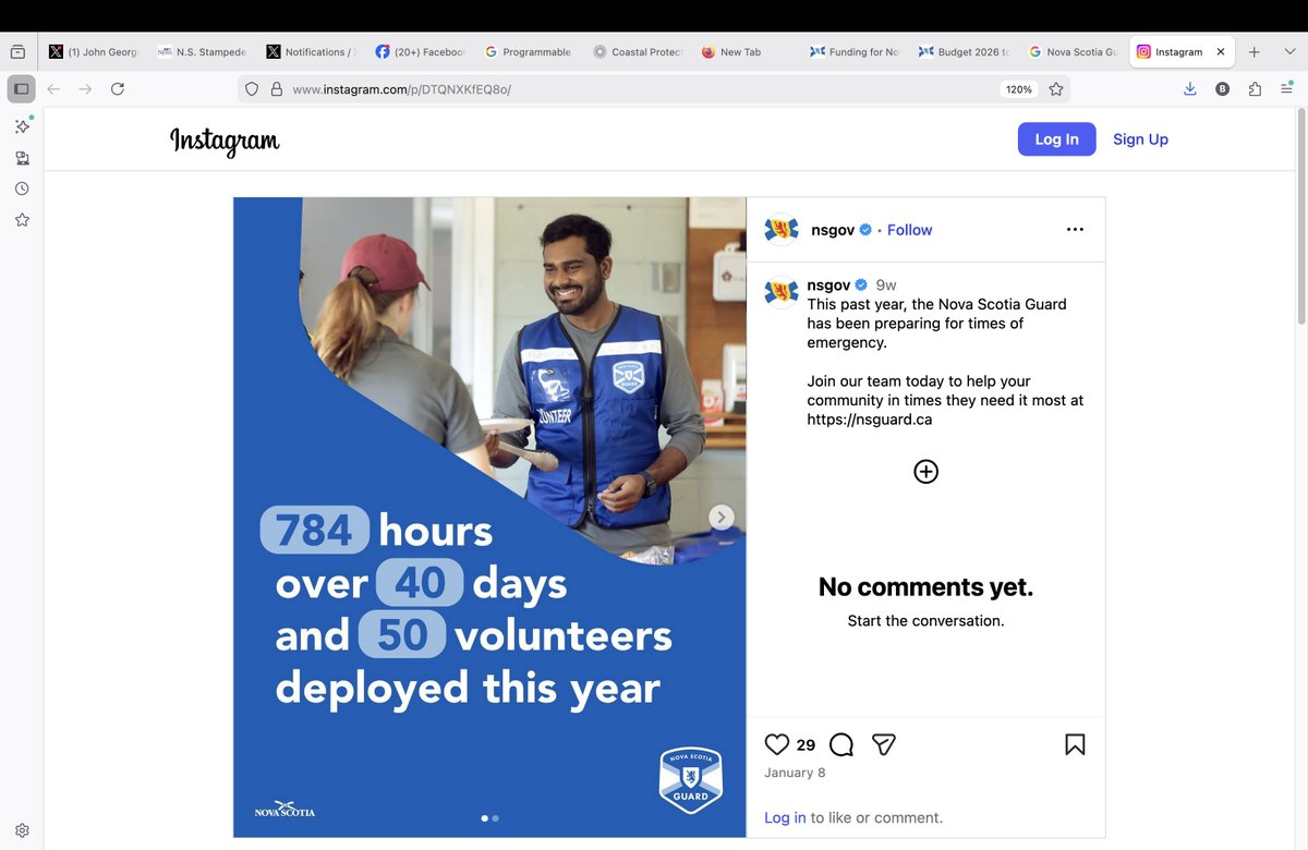 BigJMcC's tweet image. Amidst all of this austerity and belt-tightening, Tim Houston somehow (Oh yeah, he's an accountant!) managed to find $2.2 million in funding for another one of his hair-brain schemes - the Nova Scotia Guard. 

It deployed a whole "50 volunteers" in 2025. #nspoli #nspc #RampUp