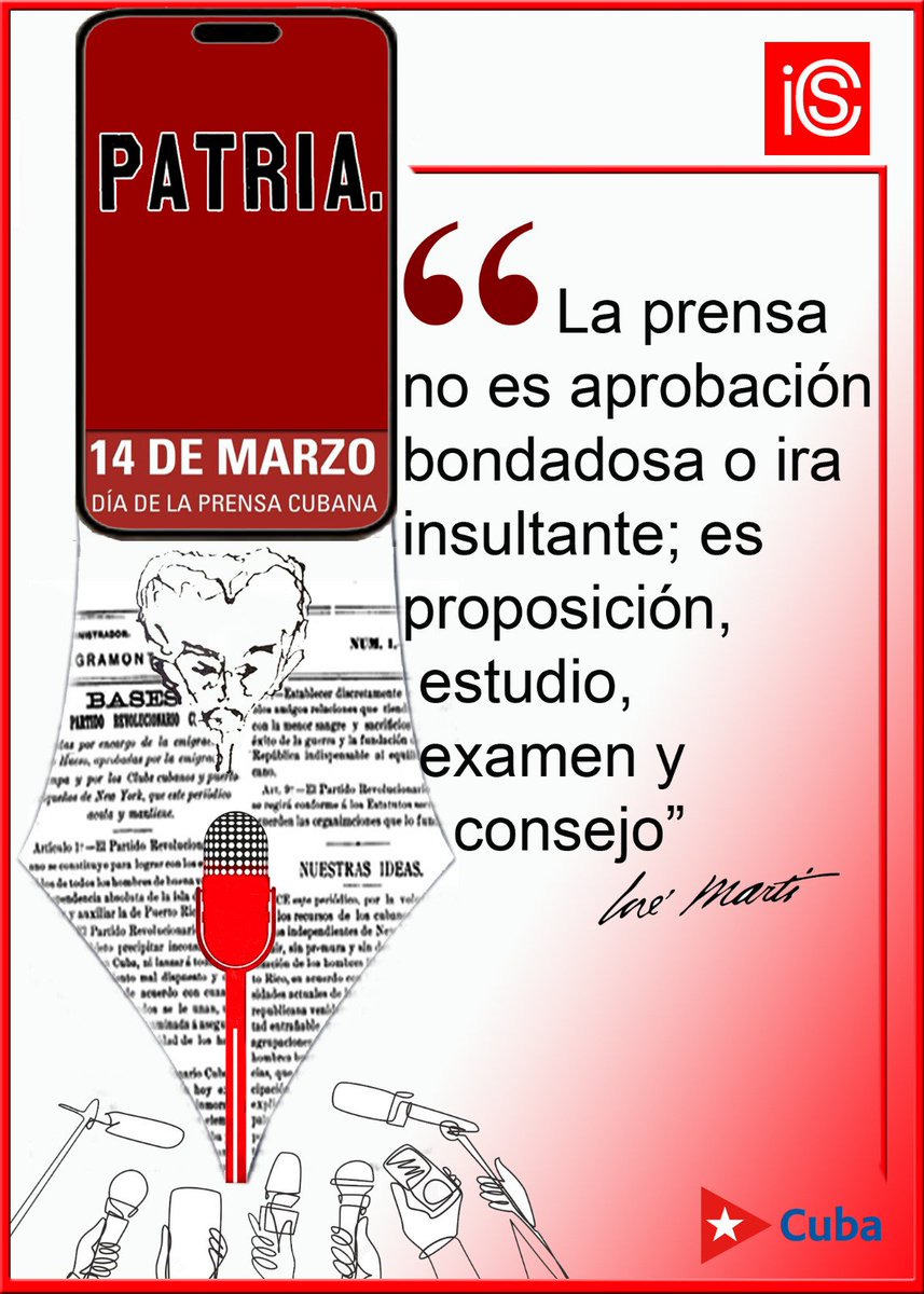 Felicidades a los trabajadores de la prensa cubana, quienes se levantan todos los días y se enfrentan a la más despiadada guerra comunicacional contra el pueblo al cual pertenecen y que tanto defienden, con dignidad y compromiso. Saben, como Martí, de qué lado está el deber.