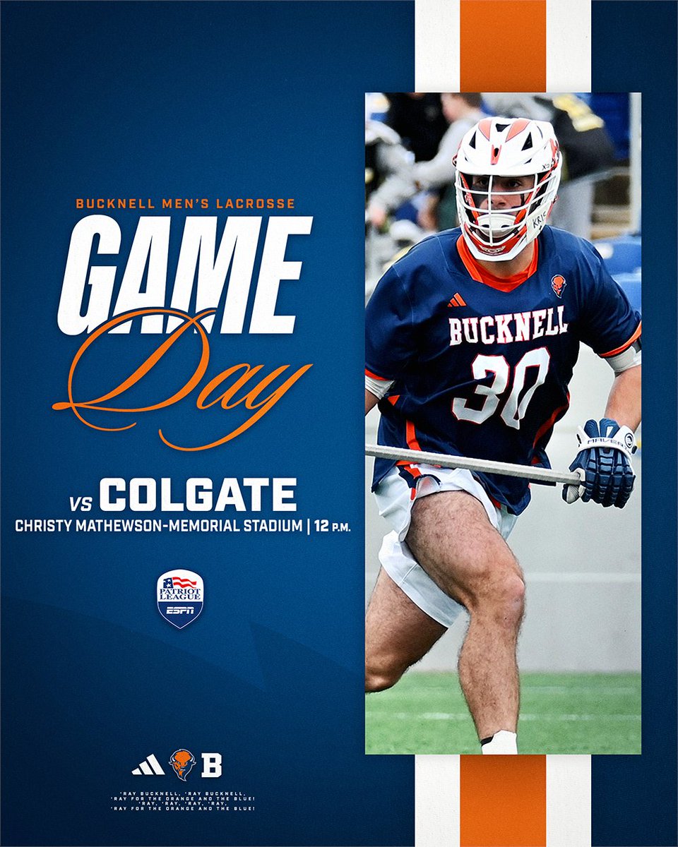 GAME DAY! Great to be back at Christy today for a big Patriot League game vs. the defending champs. #rayBucknell 

📺 ESPN+
📊 bit.ly/3WBUXc3
📰 bit.ly/4ryj08L