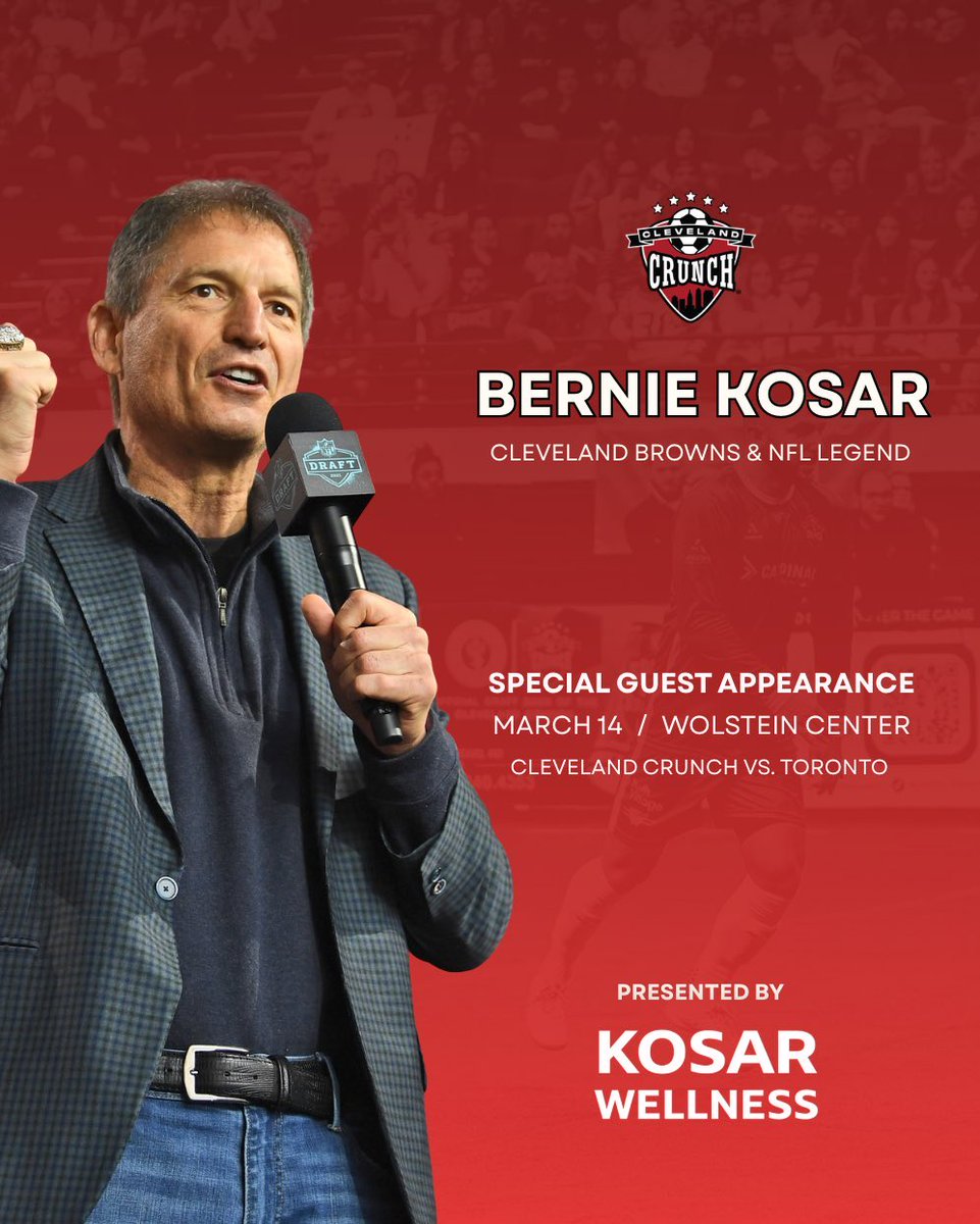 The game starts tonight at 7pm! Presented by Kosar Wellness!

Let’s go <a href="/clecrunch/">Cleveland Crunch</a> 🙌 ⚽️!