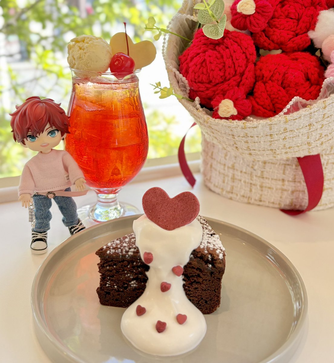 一彩がホワイトデーの投稿にちなんで
受け取って欲しいよ！って言ってくれてそうな写真📸