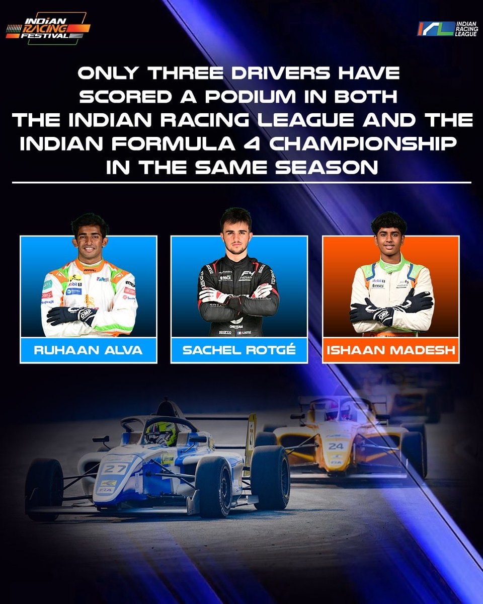 Irlofficial1's tweet photo. Only a select few have pulled off these insane Indian Racing Festival milestones.

Swipe to see who made history on the grid! 📊🏎️

#IndianRacingFestival #Motorsport #RacingStats https://t.co/upKjsqoHps
