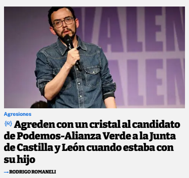 RomanCues_i0sm's tweet photo. ☠️ Hace tiempo que se abrió la veda. Dos noticias juntas se entienden mejor. Si estas agresiones (delitos de odio) se consideran como faltas leves, a estos descerebrados les sale barato agredirnos. No nos callaran. Fuerza  @LlamasMAngel. ✊ https://t.co/8GnpHqRNIf