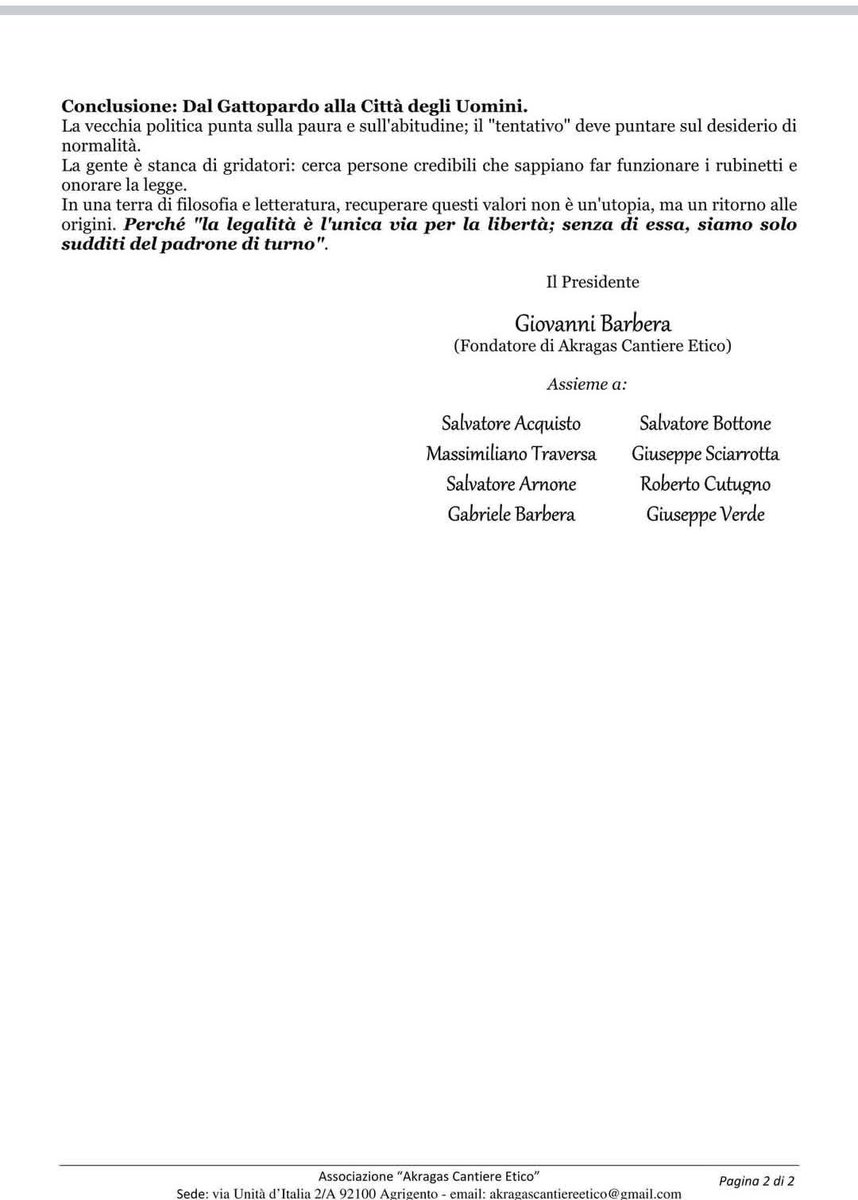 barbegio's tweet photo. Chi rinuncia a votare delega il proprio potere a chi riduce la politica a mero mestiere e ai propri "sodali" o "clientele". https://t.co/NiItQpOj57