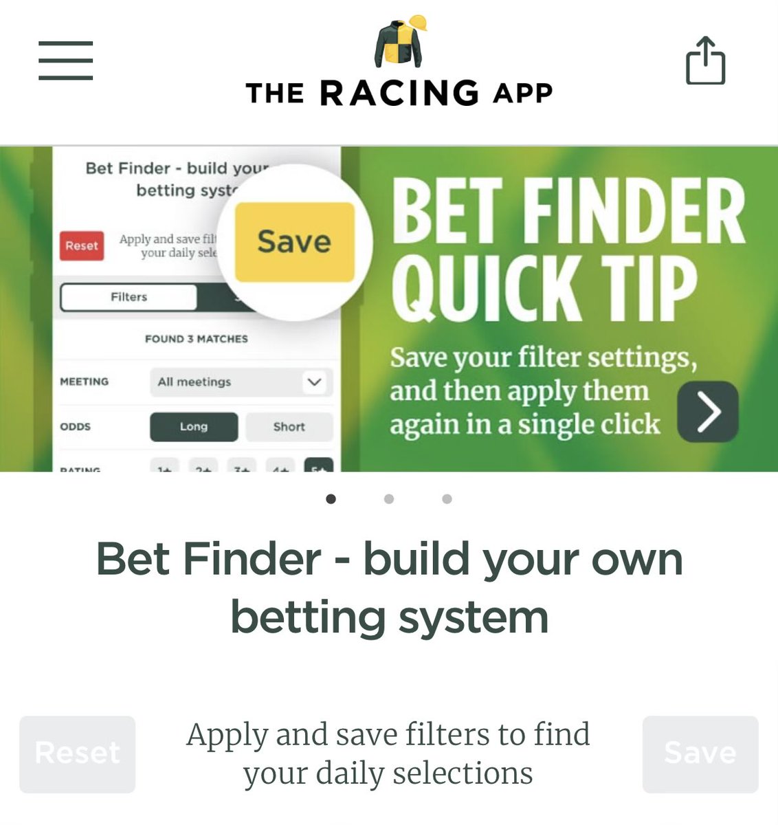 The Racing App tweet media