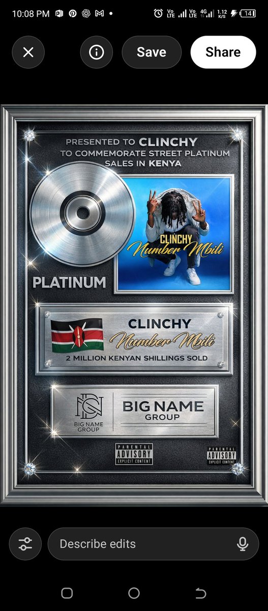ClinchyRoyal's tweet photo. This is me celebrating my wins na si kujichocha! 2000 physical copies sold in Nairobi alone iyo ni 2million Ksh. Usanii inalipa ukiwa mjanja #platnumkwastreets #clinchyroyal #numbermbili https://t.co/T9mzFRUf64