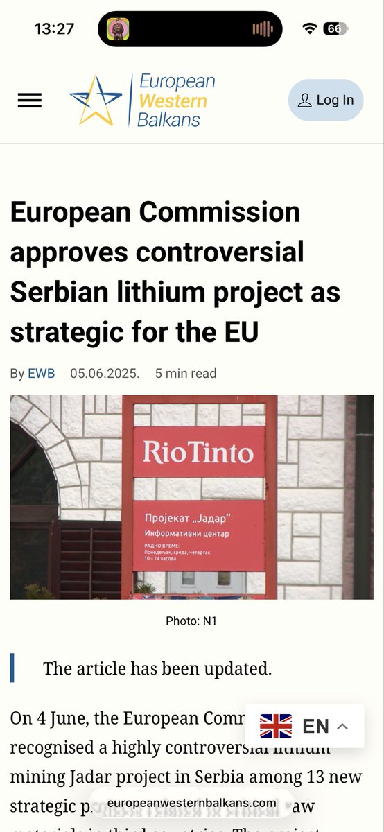 blendi__l's tweet photo. @pl19971 @admirim It doesnt take a genius to know that they already know. But as long as Serbia is rich in Lithium they will always close their eyes. https://t.co/vpsHW6fj7p