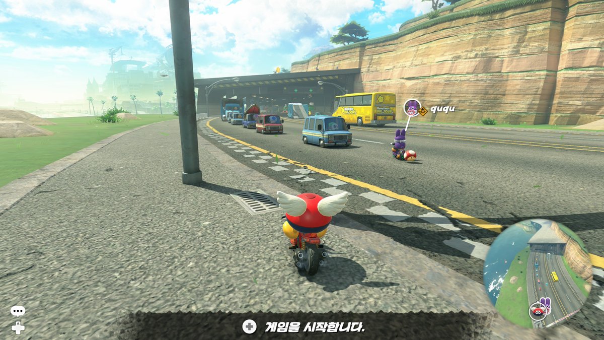 ㅋㅋㅋㅋ마카 굳이?싶어서 안하다가 튜토도 안하고 쿠쿠랑 둘이 레이싱하고 마지막에 프리런하고 노는데 넘 재밌었다.
도로 돌아다니다가 차 앞에 서면 차들이 안지나치고 멈춰서는데 넘 웃김. 진상운전자 쿠쿠