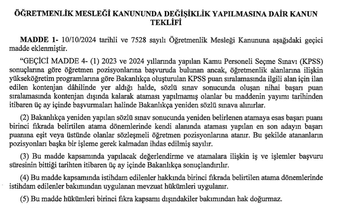 MHP tarafından verilen teklifle mülakat mağduru öğretmenlere yeniden mülakat hakkı öneriliyor. Bu teklife dönük MEB’in tavrının ne olacağı merak konusu. Mülakatta ısrar ederek 1611 öğretmenin mağdur olmasına neden olanların ne söyleyeceğini bekliyoruz.
#MülakatMağduriyetiBitiyor