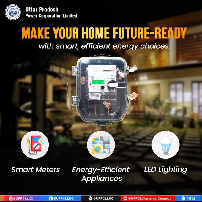 puvvnlfatehpur's tweet image. #03Upgrade the way your home uses energy. Smart choices today can build a more efficient tomorrow.  
#SmartEnergy #UPPCL #PuVVNL
@aksharmaBharat @EMofficeUP @ChairmanUppcl
@CMOfficeUP @ChiefSecyUP @UPPCLLKO