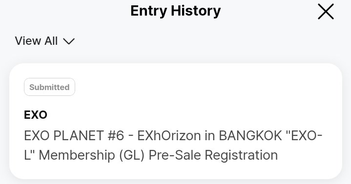 สวัสดีค่ะ คุณคู่แข่งรอบ Membership วันที่ 3 เมษา เวลา 19:00 น. 🫶🏻💫

อย่าลืมไป ลงทะเบียน Pre-Sale กันก่อนนะคะ
ตอนเลือกประเทศต้องเลือกเป็น Bangkok เท่านั้นน้า (สำคัญมากเลยค่ะ!)
เพราะถ้า ไม่ได้ลงทะเบียนไว้ จะไม่สามารถซื้อบัตรรอบ Membership ได้
(ตัวอย่างการลงสำเร็จแล้วตามรูปนะคะ)