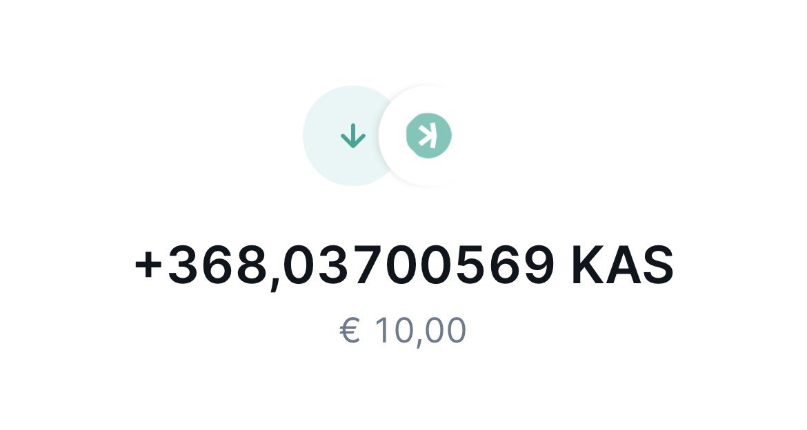 💚Day 9 of buying $KAS daily💚

Bought : $10 of $KAS

Total stack : 4,472 $KAS